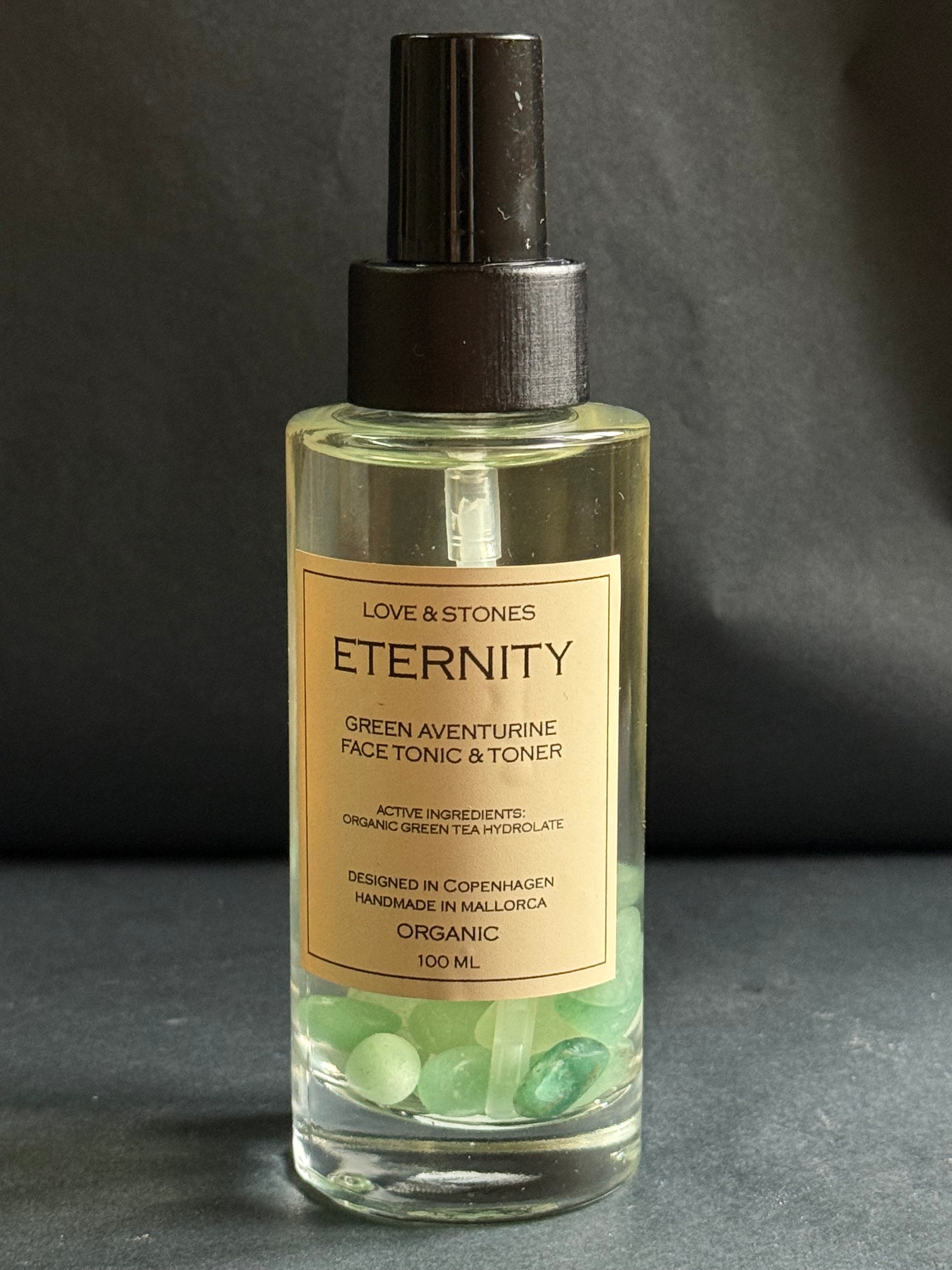 ETERNITY GREEN AVENTURINE INFUSED ORGANIC GREEN TEA FACE TONER & TONIC