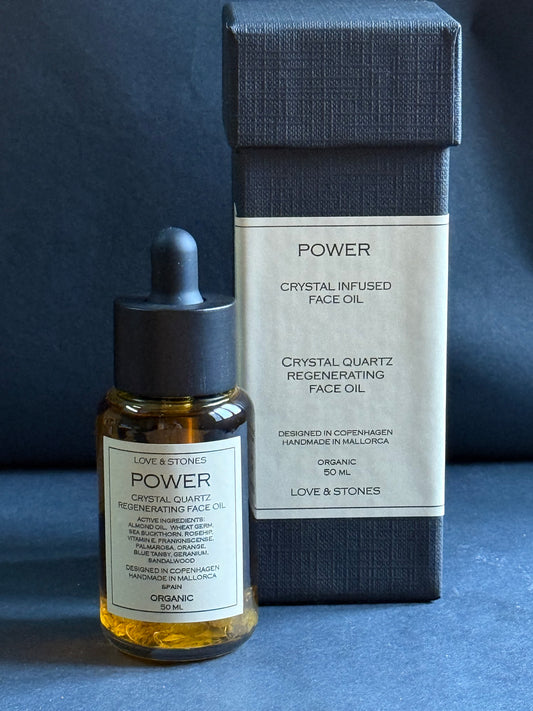 POWER  - CRYSTAL QUARTZ INFUSED REGENERATING ORGANIC FACE OIL