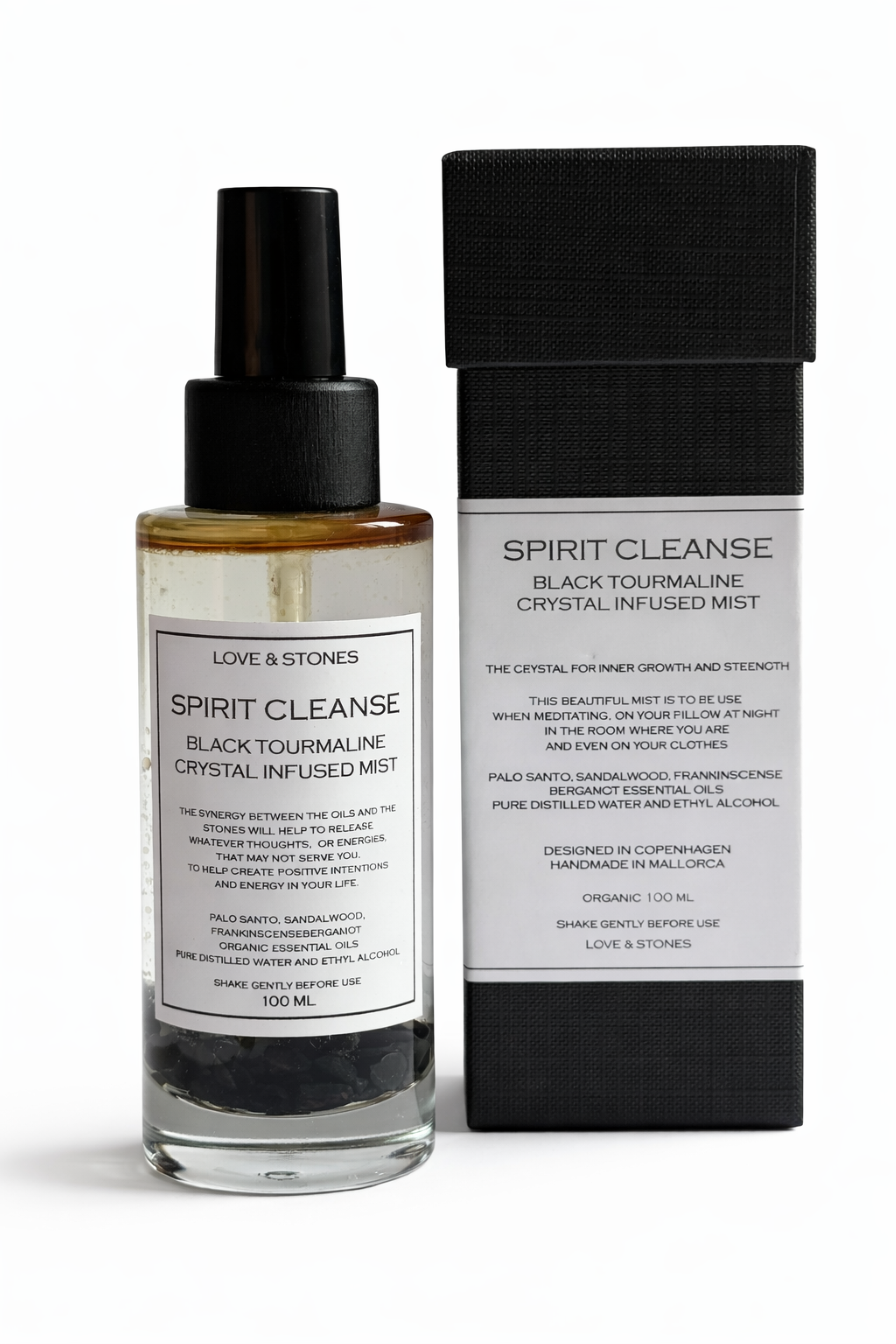 SPIRIT - BLACK TOURMALINE, PALO SANTO, SANDALWOOD & FRANKINCENSE SCENTED ENERGY MIST
