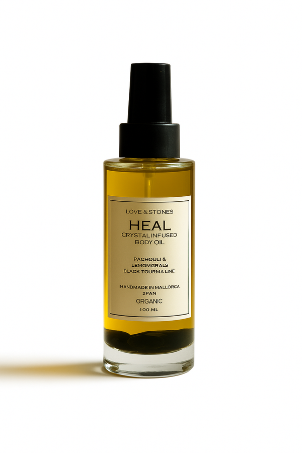 HEAL - BLACK TOURMALINE, PATCHOULI & LEMONGRASS SCENTED BODY OIL