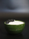 Load image into Gallery viewer, HEAL - BLACK TOURMALINE CRYSTAL INFUSED SCENTED PETIT GREEN CANDLE
