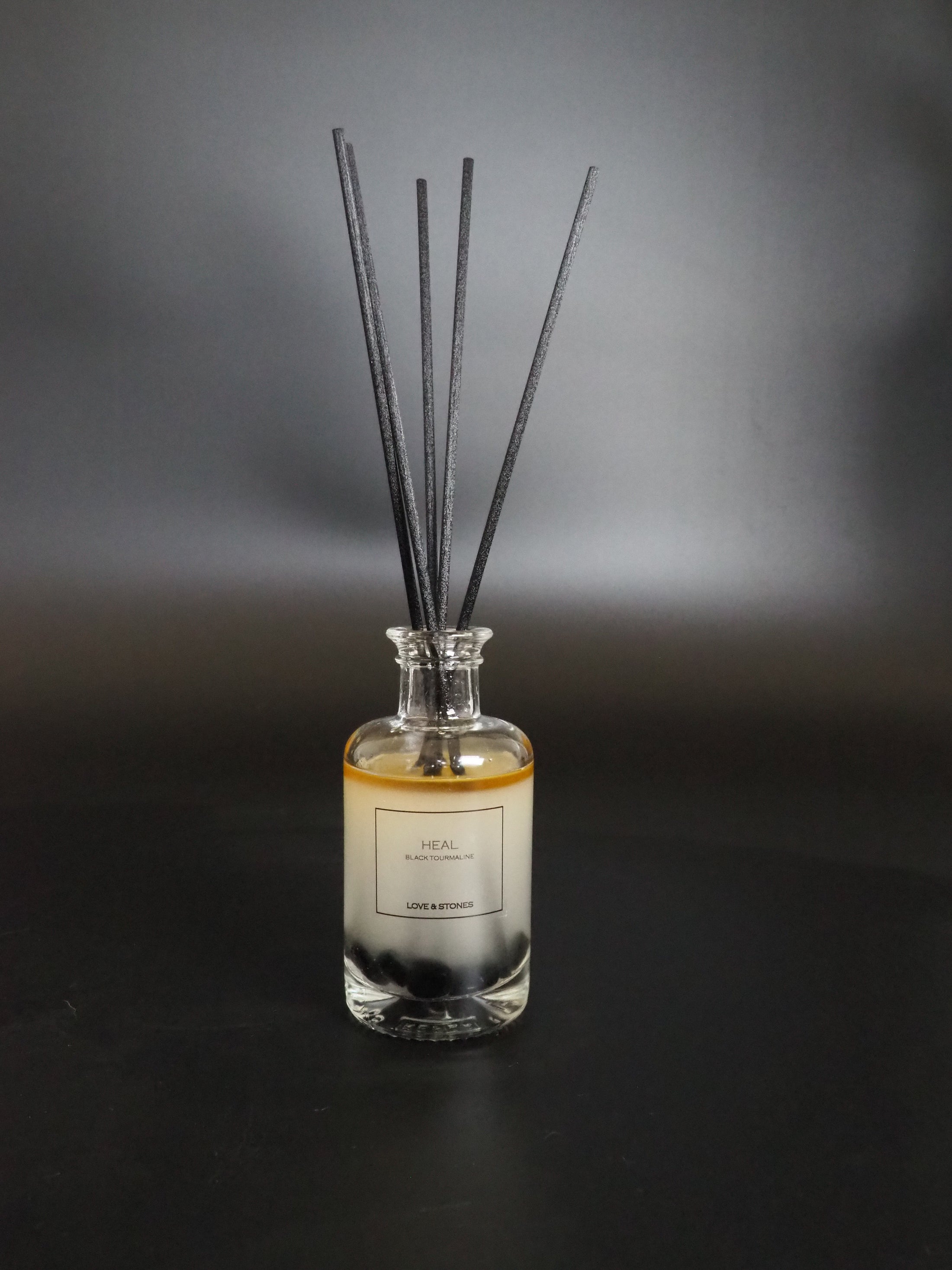 HEAL - BLACK TOURMALINE INFUSED SCENTED SMALL REED 100 ML BOTTLE DIFFUSER