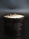 Load image into Gallery viewer, LET GO - BLACK TOURMALINE INFUSED AND SAGE SCENTED BIG BLACK CANDLE
