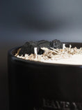 Load image into Gallery viewer, LET GO - BLACK TOURMALINE INFUSED AND SAGE SCENTED BIG BLACK CANDLE
