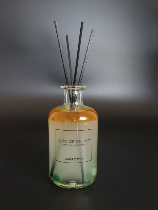 MANIFEST -  GREEN AVENTURINE INFUSED SCENTED BIG REED 350 ML BOTTLE DIFFUSER