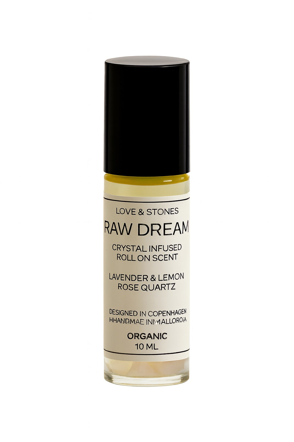 RAW DREAM - ROSE QUARTZ, LAVENDER & LEMON SCENT ROLL-N