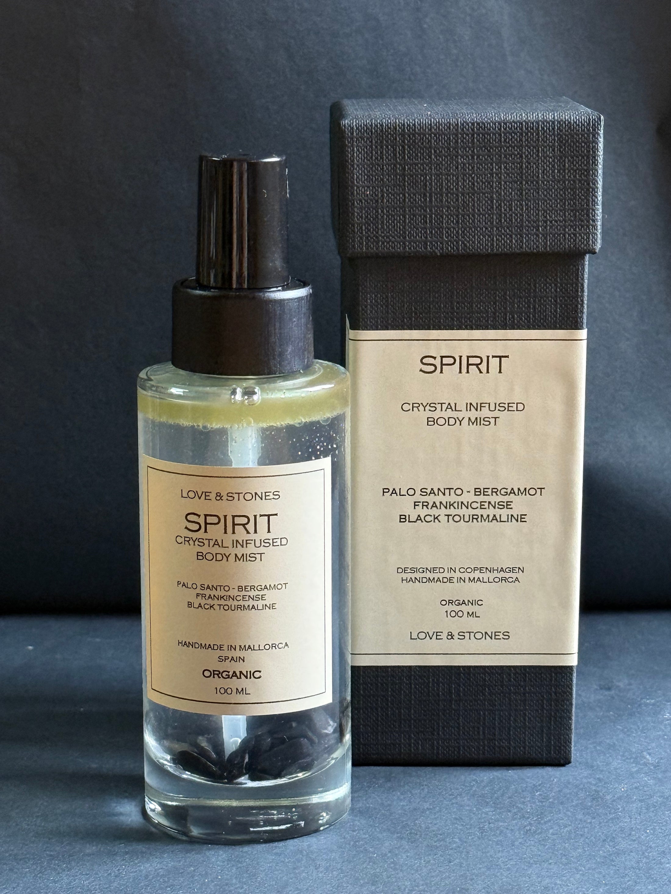 SPIRIT - TOURMALINE CRYSTAL INFUSED SCENTED BODY MIST