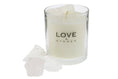 Load image into Gallery viewer, RAW ENERGY  - CRYSTAL QUARTZ CRYSTAL INFUSED SCENTED GLASS CANDLE
