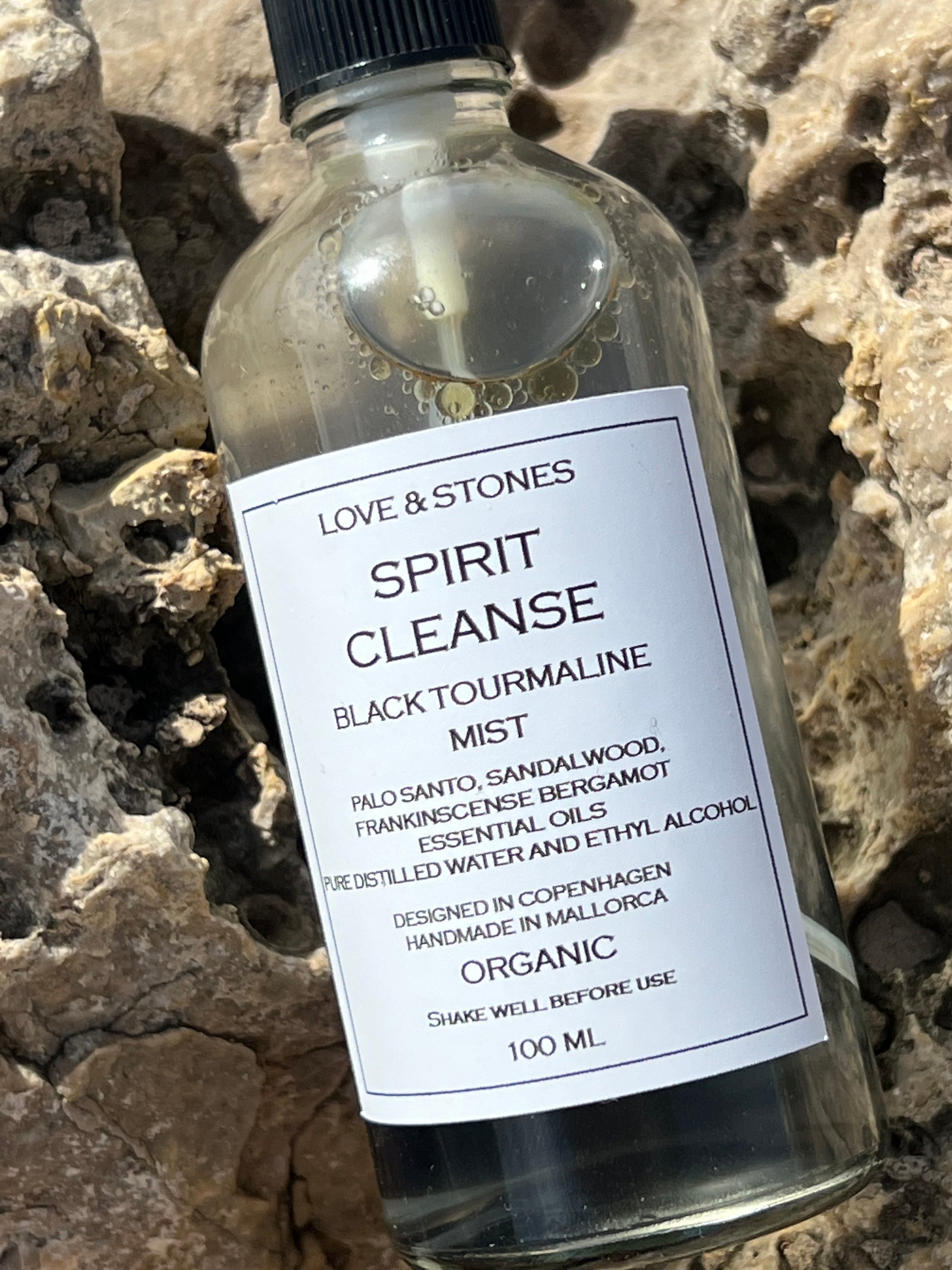 SPIRIT CLEANSE - BLACK TOURMALINE & PALO SANTO INFUSED MIST