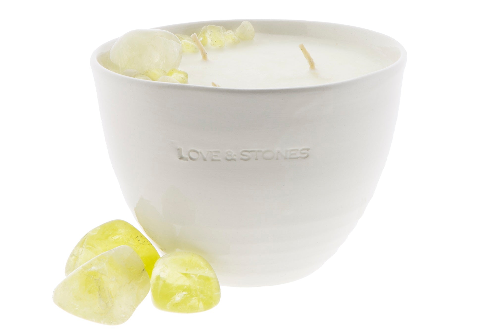 ABUNDANCE  - CITRINE CRYSTAL INFUSED SCENTED MEDIUM CANDLE