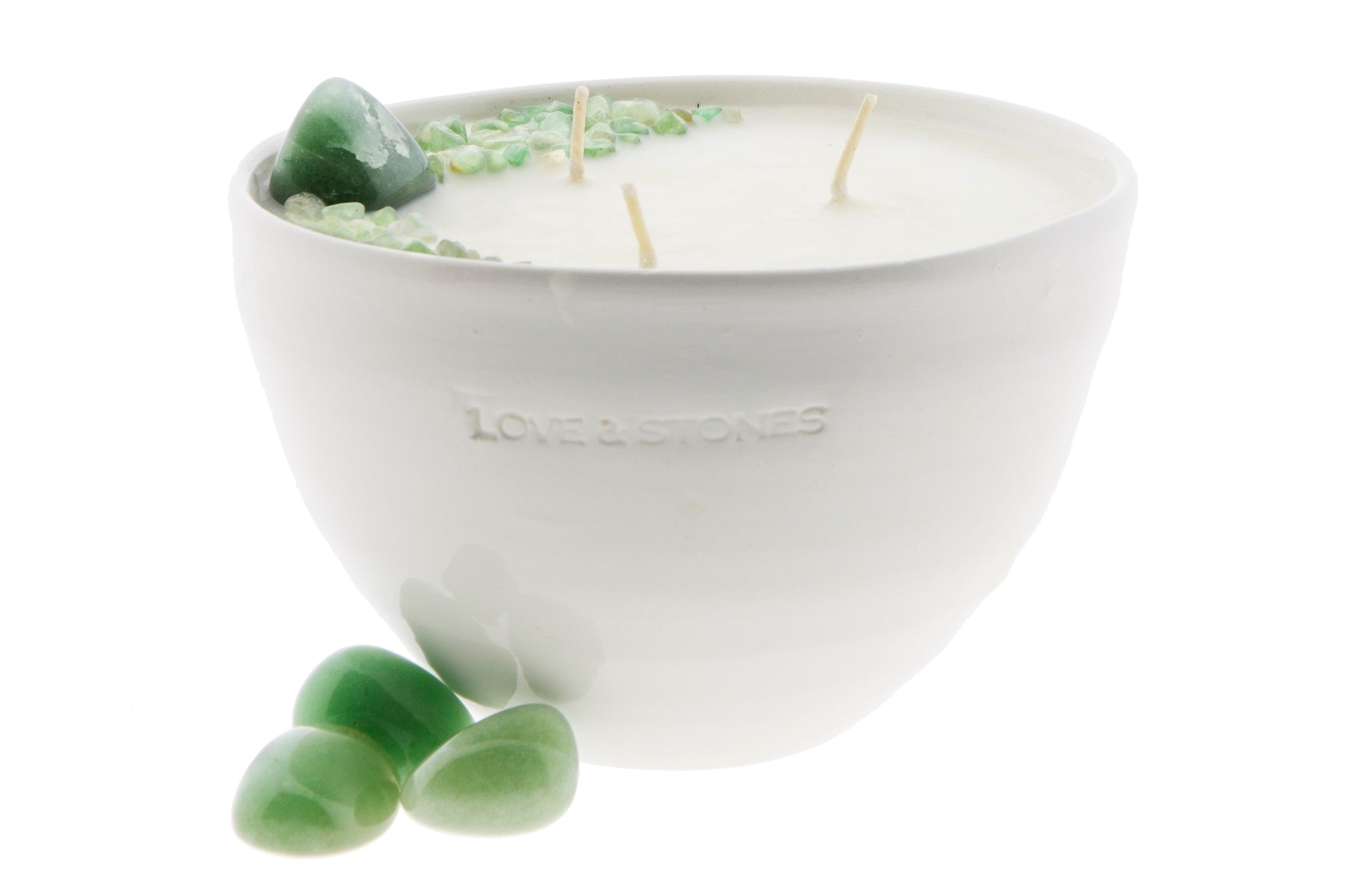 MANIFEST - AVENTURINE CRYSTAL INFUSED SCENTED MEDIUM CANDLE