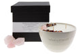 Load image into Gallery viewer, LOVE - ROSE PETALS & ROSE QUARTZ CRYSTAL INFUSED SCENTED MEDIUM CANDLE
