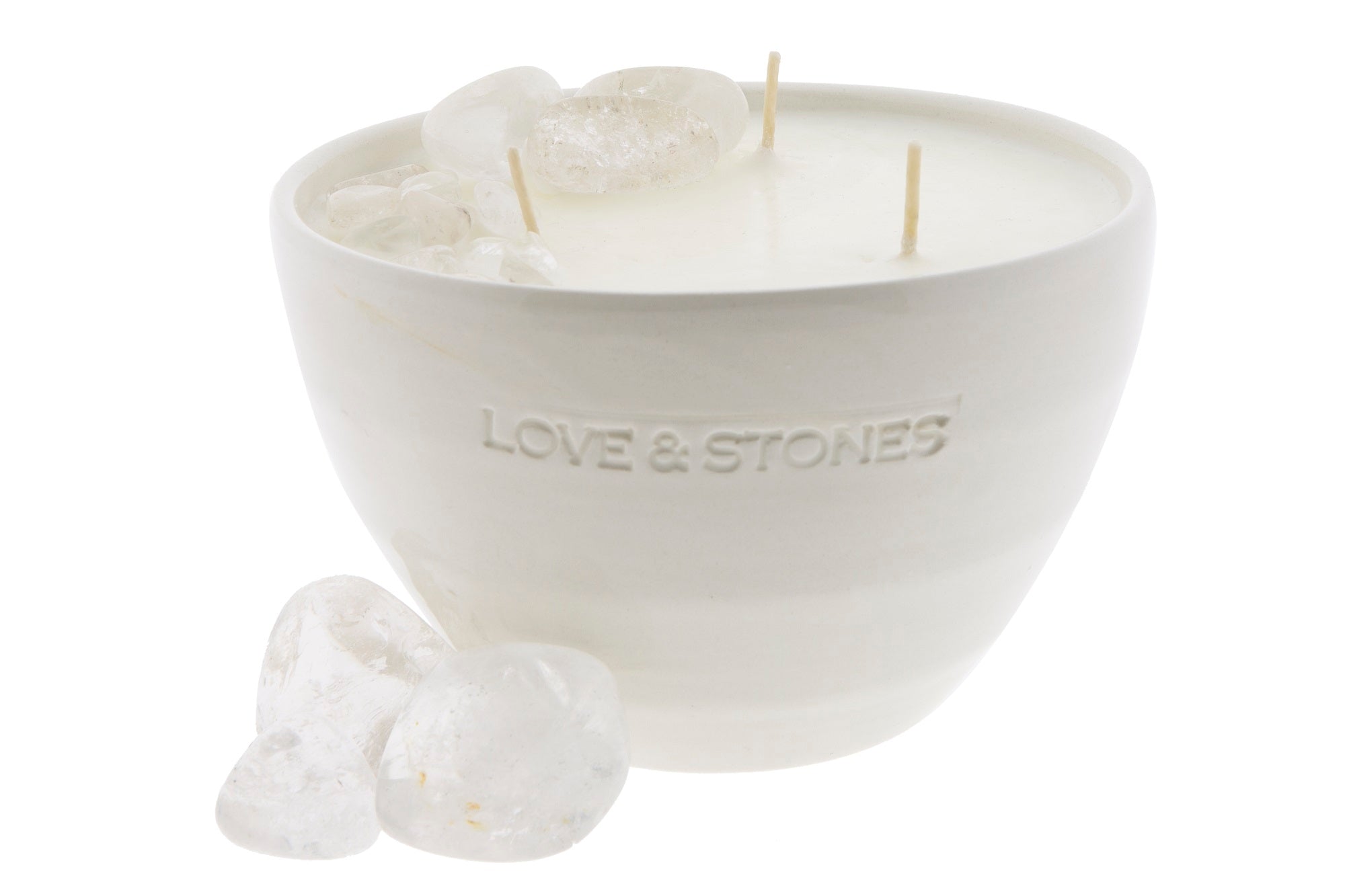 POWER - CRYSTAL QUARTZ INFUSED SCENTED MEDIUM CANDLE