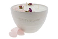 Load image into Gallery viewer, LOVE  - ROSES & ROSE QUARTZ CRYSTAL INFUSED SCENTED MEDIUM CANDLE
