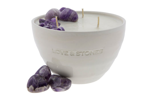 PROTECTION - AMETHYST CRYSTAL INFUSED SCENTED MEDIUM CANDLE