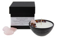 Load image into Gallery viewer, LOVE - ROSE PETALS AND ROSE QUARTZ INFUSED SCENTED MINI CANDLE
