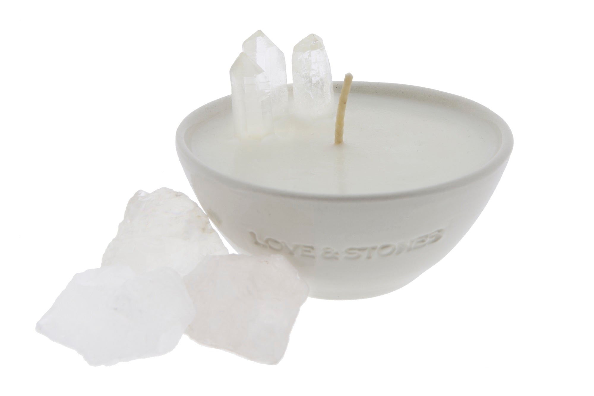 ENERGY - RAW CRYSTAL POINTER CRYSTAL INFUSED CANDLE