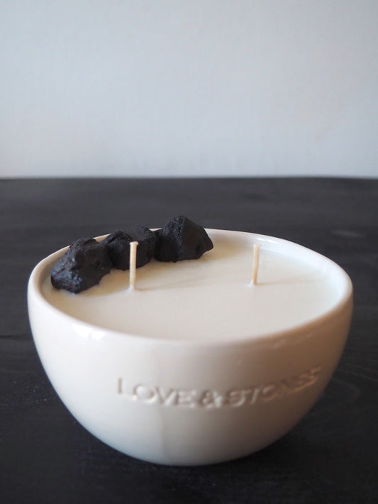 HEAL - BLACK TOURMALINE CRYSTAL INFUSED SCENTED PETIT CANDLE