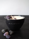 Load image into Gallery viewer, PROTECTION  - AMETHYST CRYSTAL INFUSED SCENTED MEDIUM CANDLE
