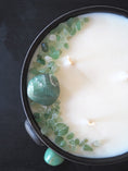 Load image into Gallery viewer, MANIFEST -  AVENTURINE CRYSTAL INFUSED SCENTED MEDIUM CANDLE
