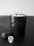 Load image into Gallery viewer, CLARITY - CRYSTAL QUARTZ CRYSTAL INFUSED SCENTED CANDLE
