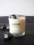 Load image into Gallery viewer, HEAL  - BLACK TOURMALINE CRYSTAL INFUSED  SCENTED GLASS CANDLE
