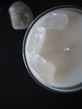 Load image into Gallery viewer, RAW ENERGY  - CRYSTAL QUARTZ CRYSTAL INFUSED SCENTED GLASS CANDLE
