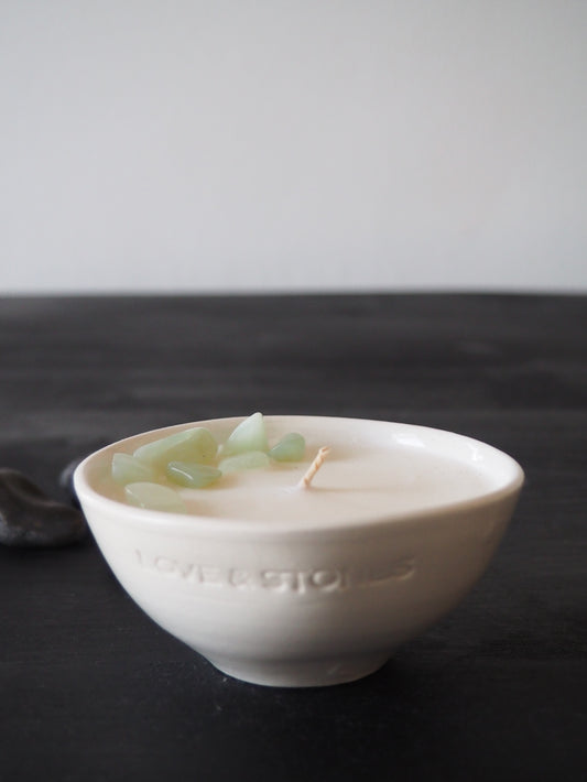 SOUL - JADE STONE CRYSTAL INFUSED SCENTED MINI CANDLE