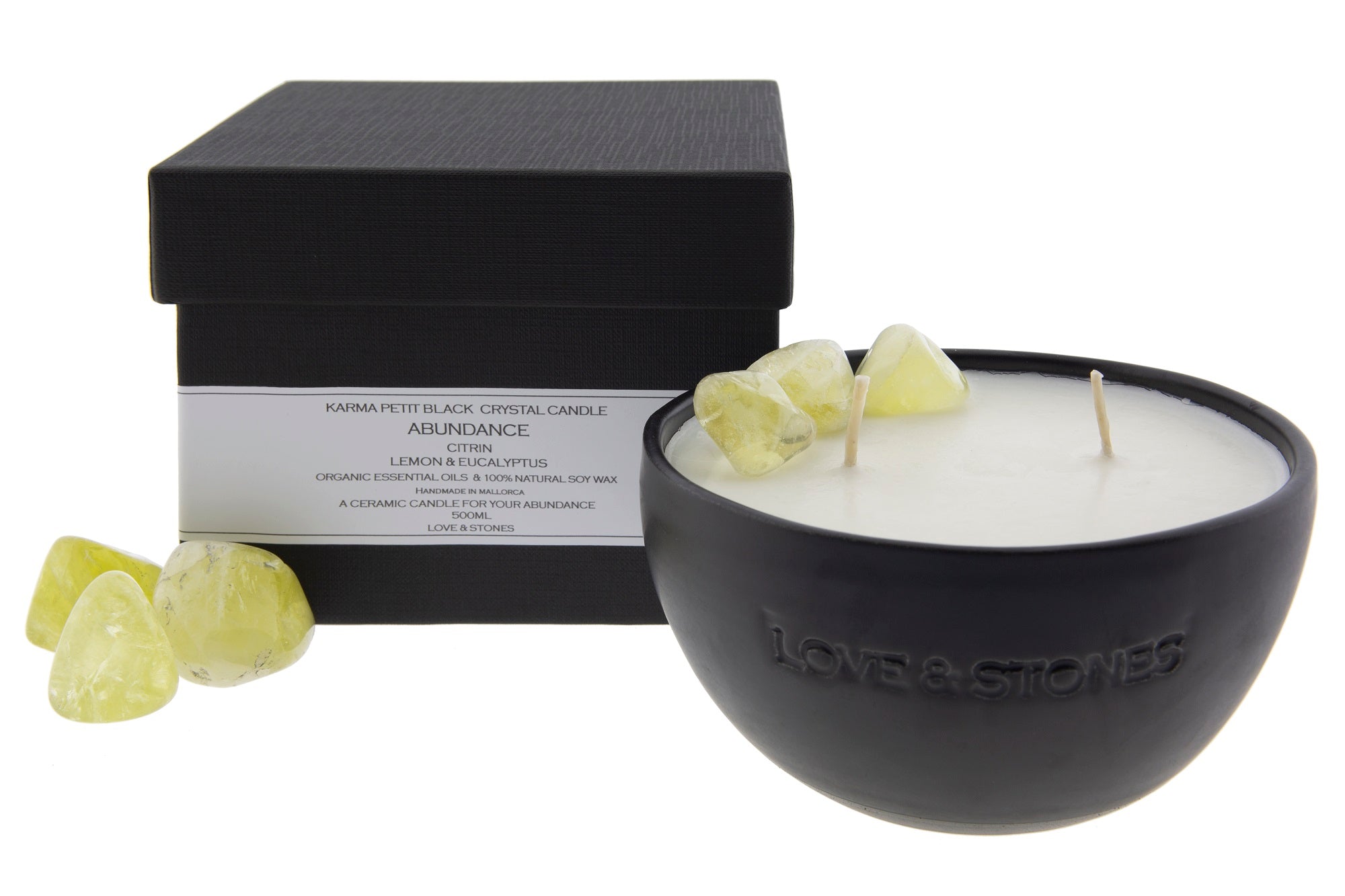 ABUNDANCE - CITRINE CRYSTAL INFUSED SCENTED PETIT CANDLE