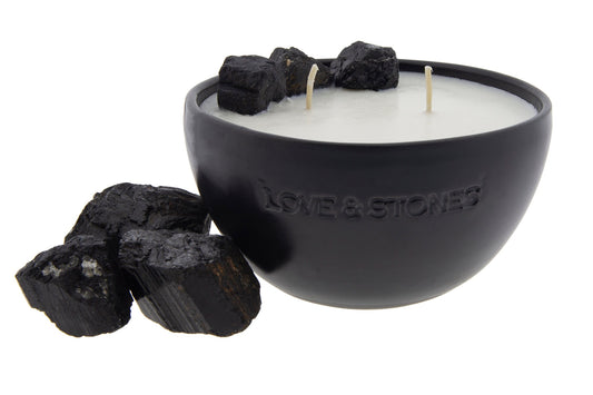 HEAL - BLACK TOURMALINE CRYSTAL INFUSED SCENTED PETIT CANDLE