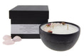 Load image into Gallery viewer, LOVE - ROSES AND ROSE QUARTZ CRYSTALS  INFUSED SCENTED PETIT CANDLE
