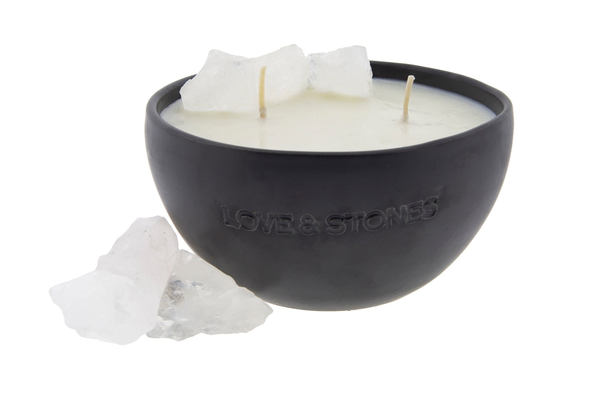 RAW ENERGY - RAW CRYSTAL QUARTZ CRYSTAL INFUSED SCENTED PETIT CANDLE