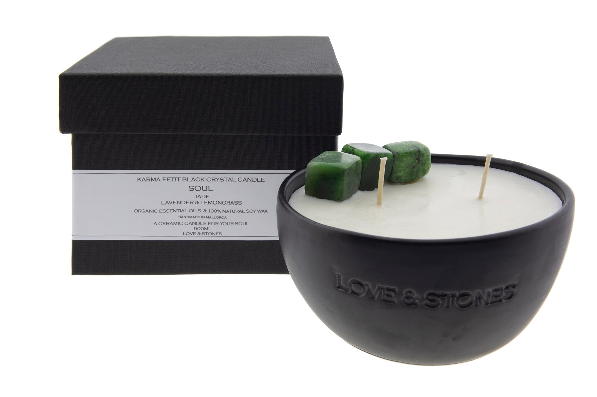 SOUL - JADE CRYSTAL INFUSED SCENTED PETIT CANDLE