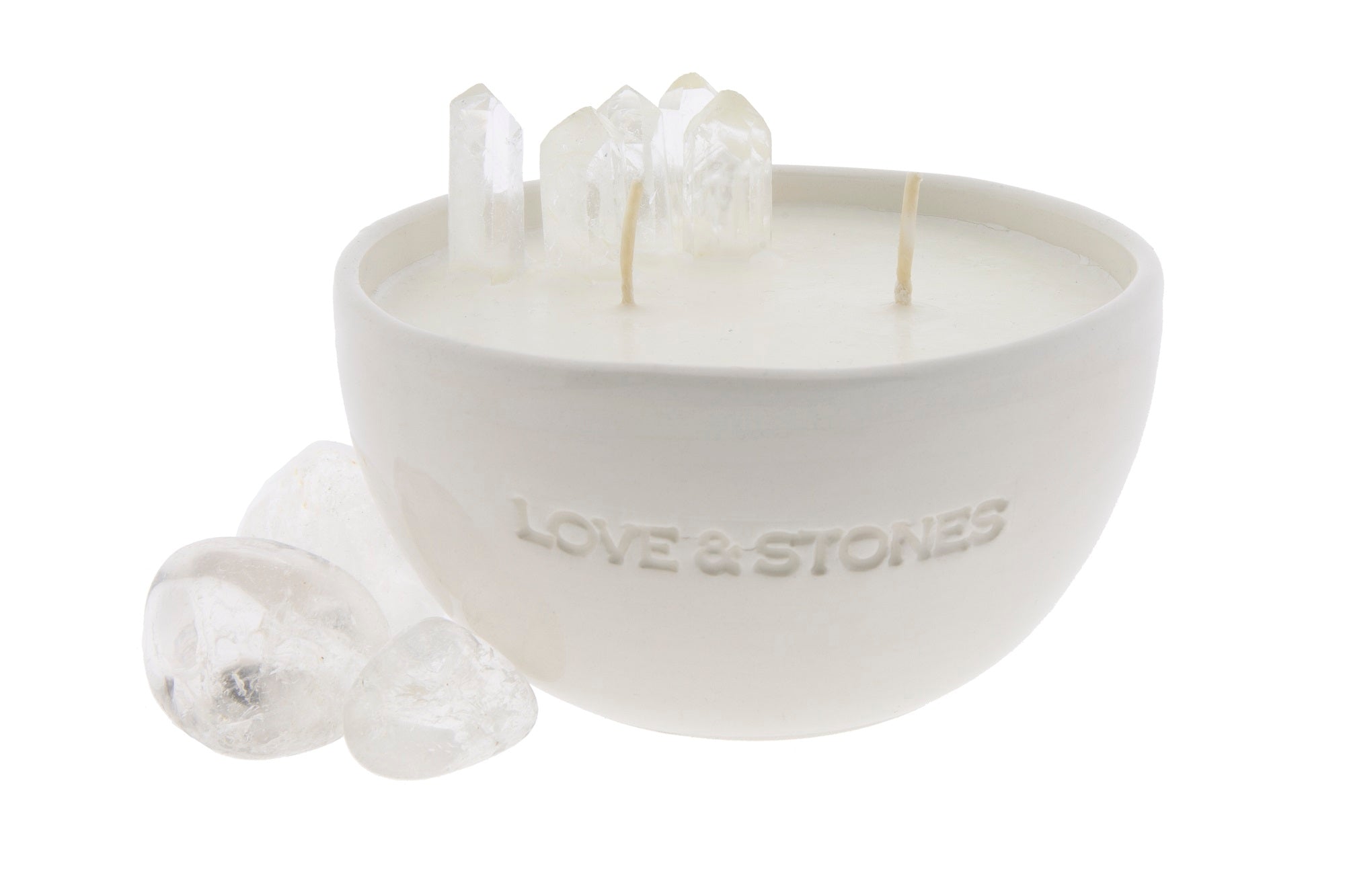 ENERGY - RAW CRYSTAL QUARTZ POINTER INFUSED CANDLE