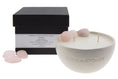 Load image into Gallery viewer, PEACE - ROSE QUARTZ CRYSTAL INFUSED SCENTED PETIT CANDLE
