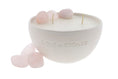 Load image into Gallery viewer, PEACE - ROSE QUARTZ CRYSTAL INFUSED SCENTED PETIT CANDLE
