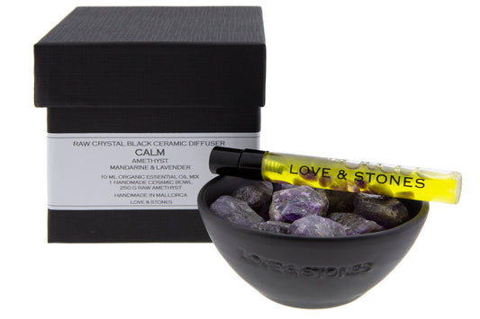 CALM  - RAW AMETHYST CRYSTAL STONE DIFFUSER