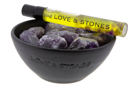 CALM  - RAW AMETHYST CRYSTAL STONE DIFFUSER