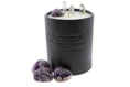 Load image into Gallery viewer, CALMING - AMETHYST & CRYSTAL QUARTZ INFUSED SCENTED CANDLE
