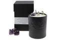 Load image into Gallery viewer, CALMING - AMETHYST & CRYSTAL QUARTZ INFUSED SCENTED CANDLE
