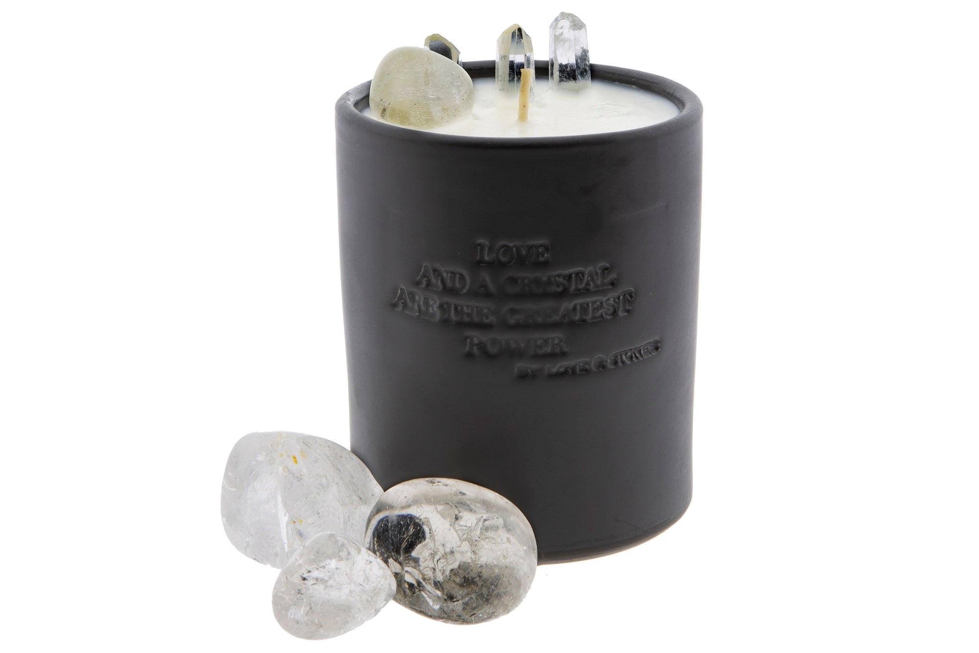 CLARITY - CRYSTAL QUARTZ CRYSTAL INFUSED SCENTED CANDLE