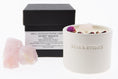 Load image into Gallery viewer, SPIRIT WAVE - ROSE QUARTZ INFUSED SCENTED OUTDOOR TINY CANDLE
