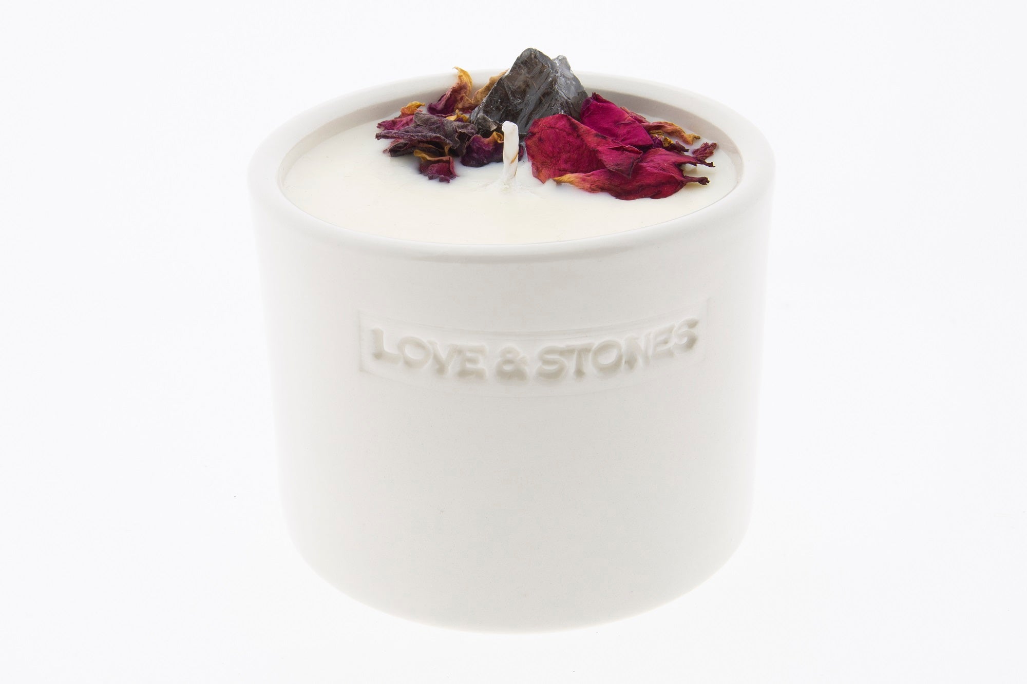 BALANCE - A SMOKE QUARTZ CRYSTAL INFUSED SCENTED TINY CANDLE