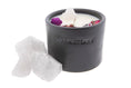 Load image into Gallery viewer, PURITY - DRIED WILD FLOWERS AND ROSE QUARTZ CRYSTAL INFUSED SCENTED TINY CANDLE
