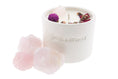 Load image into Gallery viewer, PURITY - ROSE QUARTZ CRYSTAL INFUSED AND WILD FLOWER SCENTED TINY CANDLE
