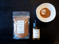 Load image into Gallery viewer, DREAM  - CRYSTAL QUARTZ INFUSED ALMOND  POWDER FACIAL EXFOLIATER SET
