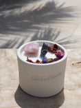 Load image into Gallery viewer, SPIRIT WAVE - ROSE QUARTZ INFUSED SCENTED OUTDOOR TINY CANDLE
